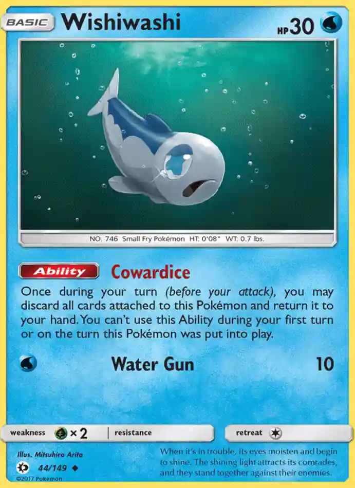 wishiwashi-uncommon-sun-moon-044-149-pokemon-karti.webp Wishiwashi - Reverse Holo Uncommon - Sun & Moon - 044/149 - Pokemon Kartı - Görsel 1