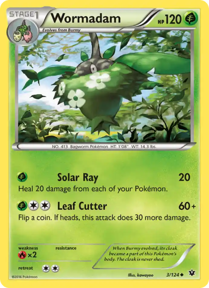 wormadam-uncommon-fates-collide-003-124-pokemon-karti.webp Wormadam - Reverse Holo Uncommon - Fates Collide - 003/124 - Pokemon Kartı - Görsel 1