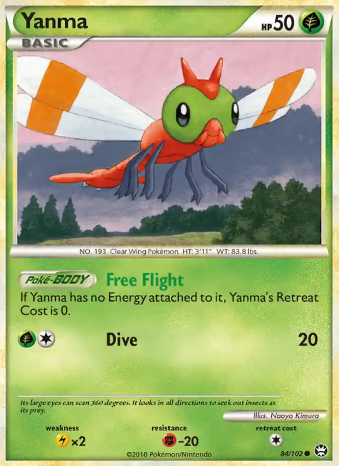 yanma-common-triumphant-084-102-pokemon-karti.webp Yanma - Reverse Holo Common - Triumphant - 084/102 - Pokemon Kartı - Görsel 1